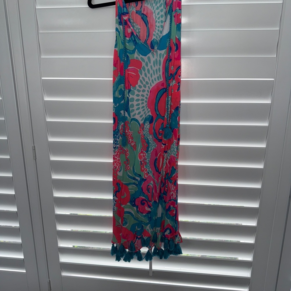 Lilly Pulitzer Pink and Blue Patterned Dress